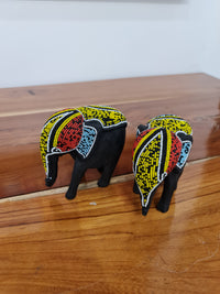 Twin Beaded Elephant