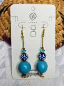 Blue balls Earrings