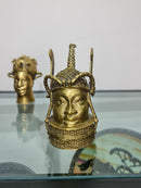 Oba and Queen of Benin Bronze Heads