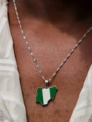 Nigerian Map Pendant + Necklace