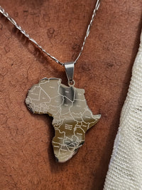 Map of Africa Necklace