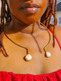 Gemstone x Brass Necklaces