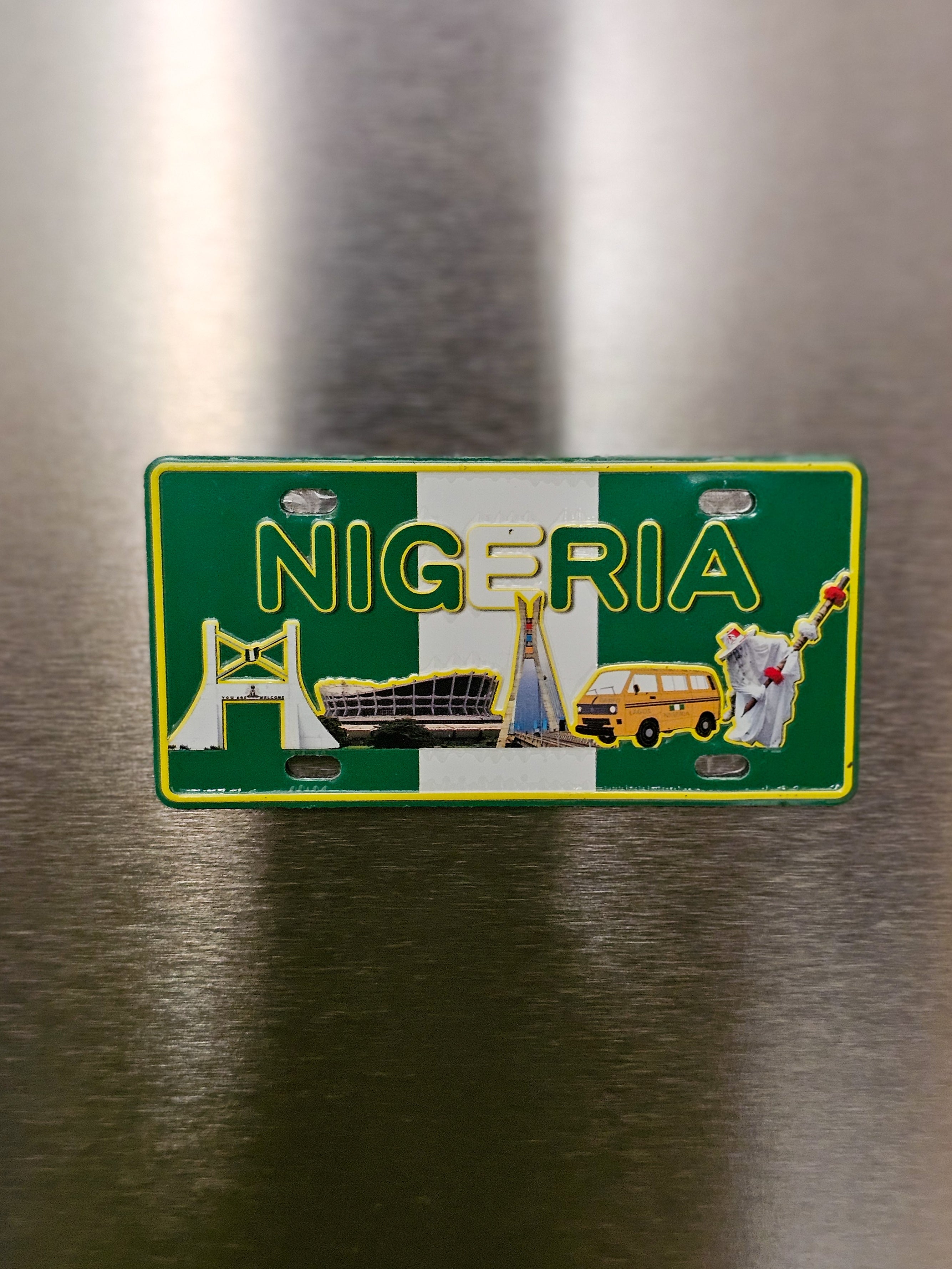 Nigeria License Plate Magnet