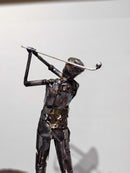 Male Pro Golfer-Metal Sculpture by Nwoga x GBLagos