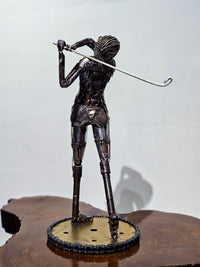 Female Pro Golfer-Metal Sculpture by Nwoga x GBLagos