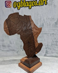 Map of Africa Plaque