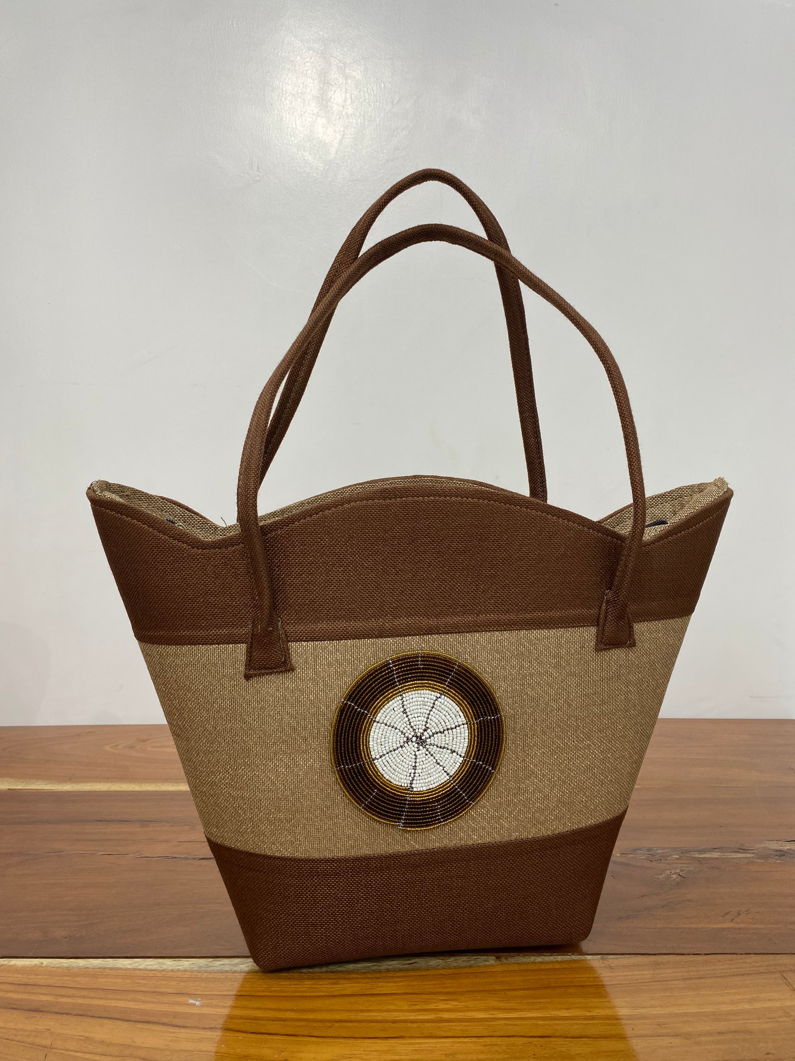 Earth tone Maasai Handbag