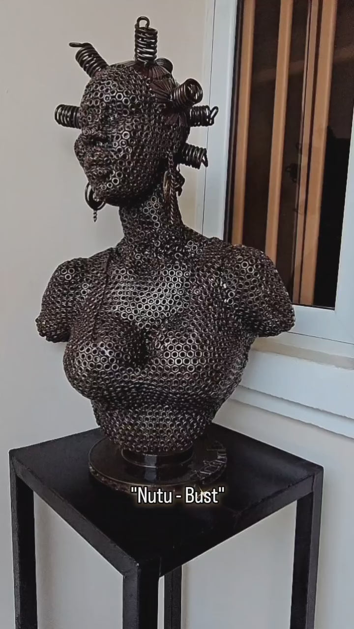 Nutu - Bust Sculpture of an African Lady