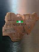 Map of Nigeria Fridge Magnets