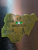 Map of Nigeria Fridge Magnets