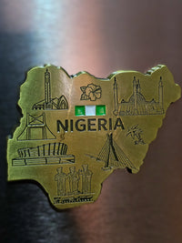 Map of Nigeria Fridge Magnets