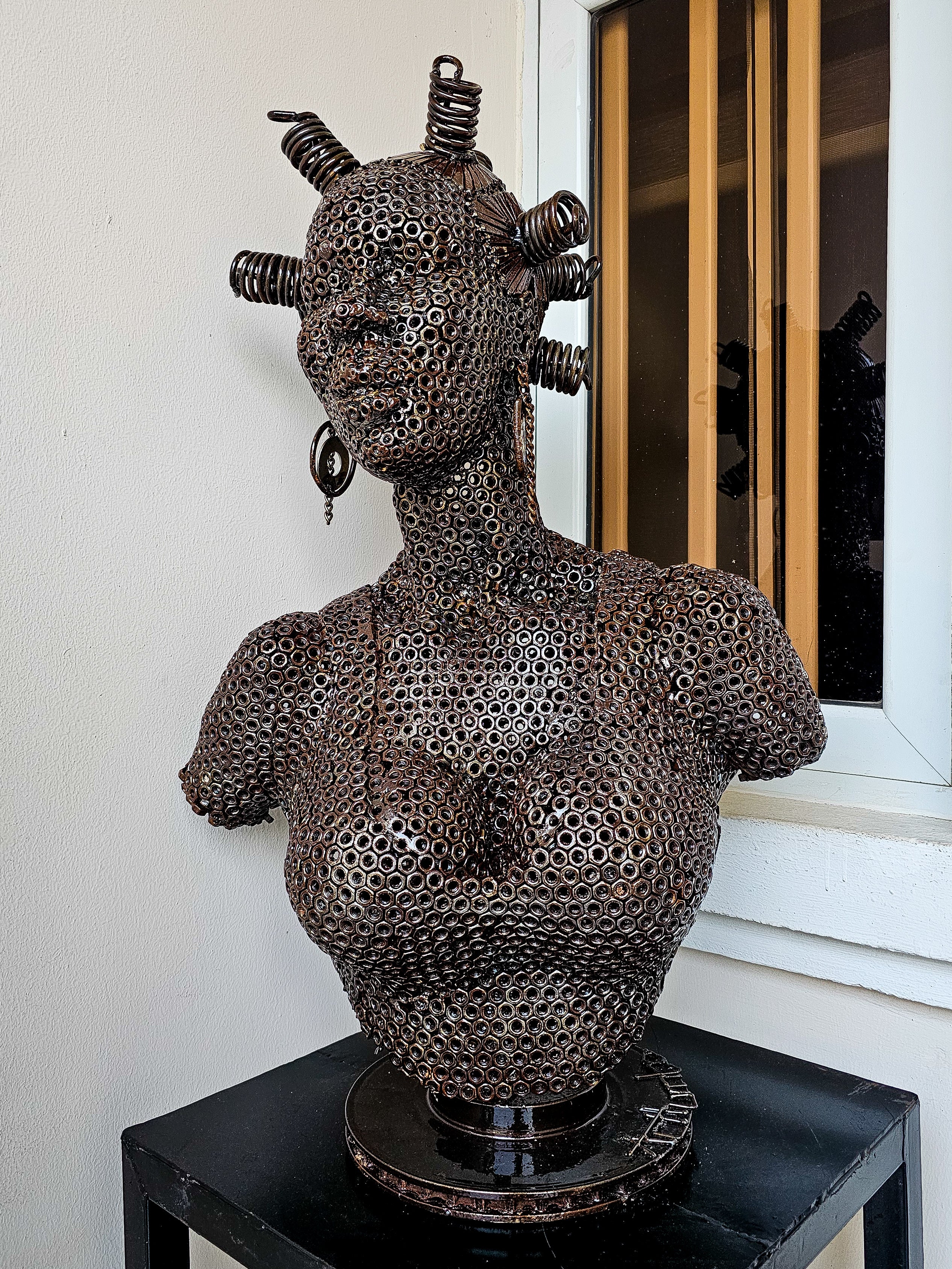 Nutu - Bust Sculpture of an African Lady